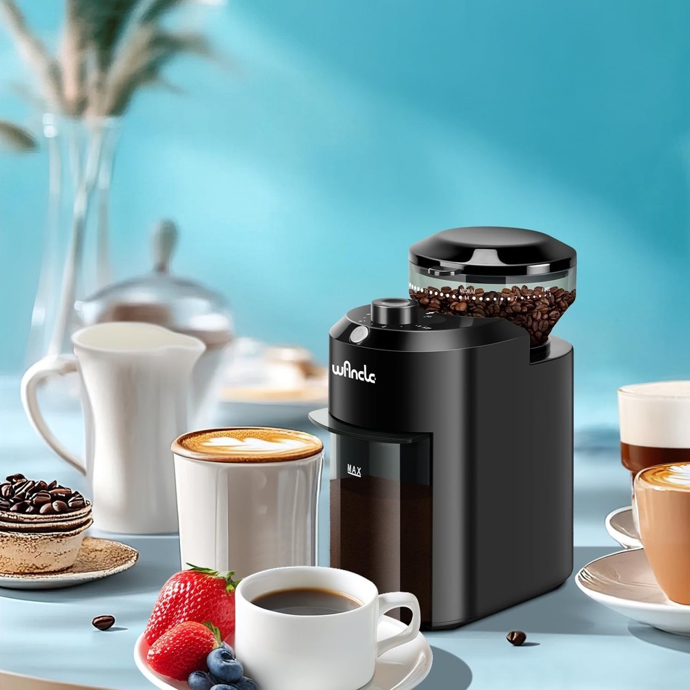 Electric Burr Coffee Grinder Adjustable with 28 Precise Grind Settings for 12 Cu