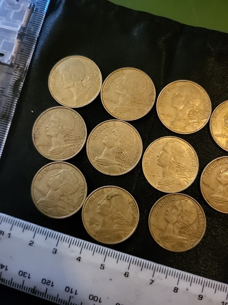 1960s - 80s 20 Centimes Some Corresponding 11 Coins