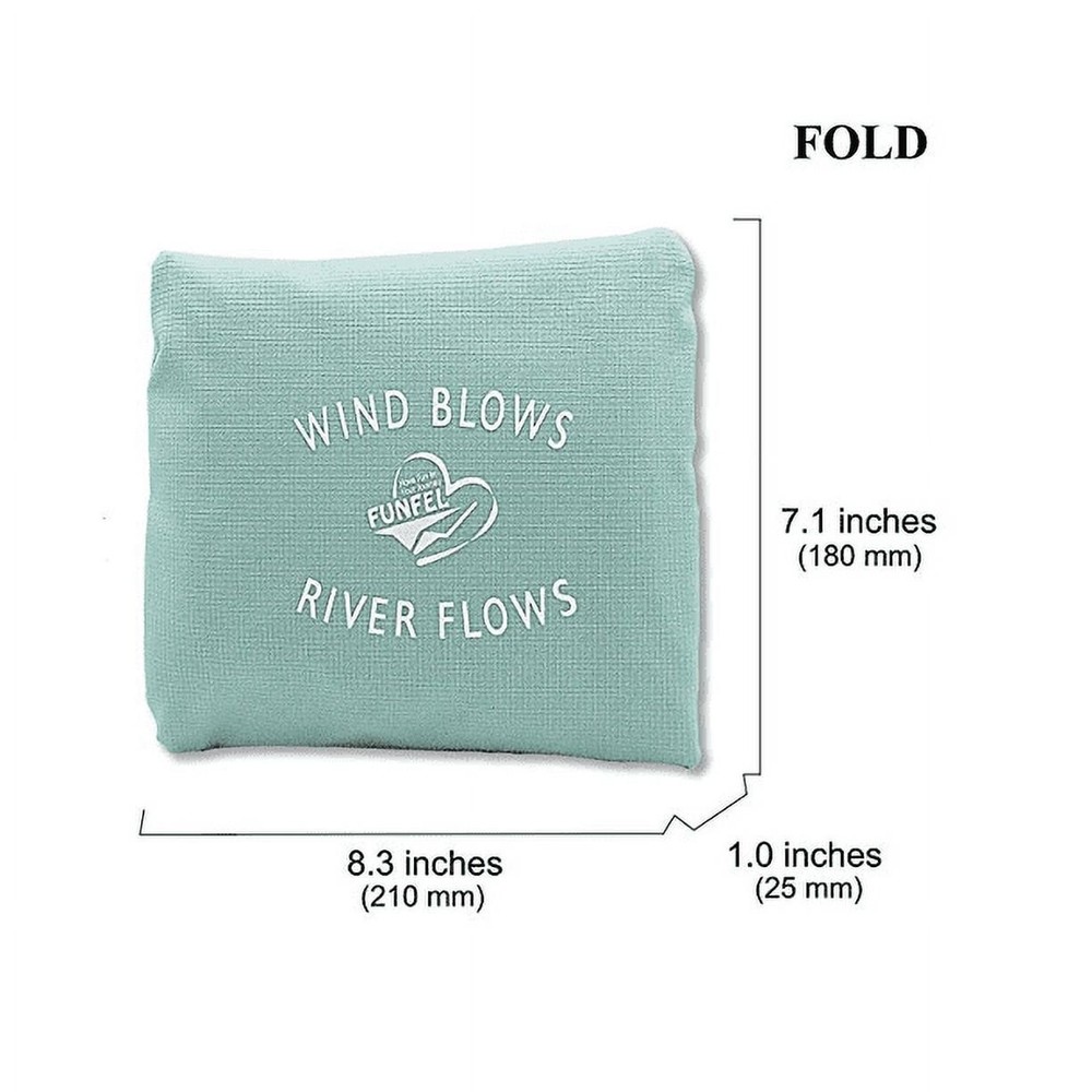 Wind Blows River Flows Teal Foldable Multi-use Travel Duffle Bag Carry On