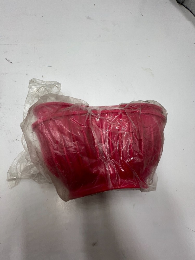 QTY 2 Centaur Basic PVC Ribbed Bell Boots Hot Pink