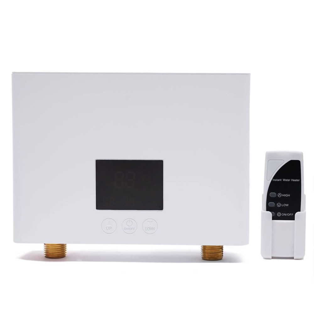 110V Kitchen Electric Hot Tankless Water Heater Shower Instant Boiler Bathroom