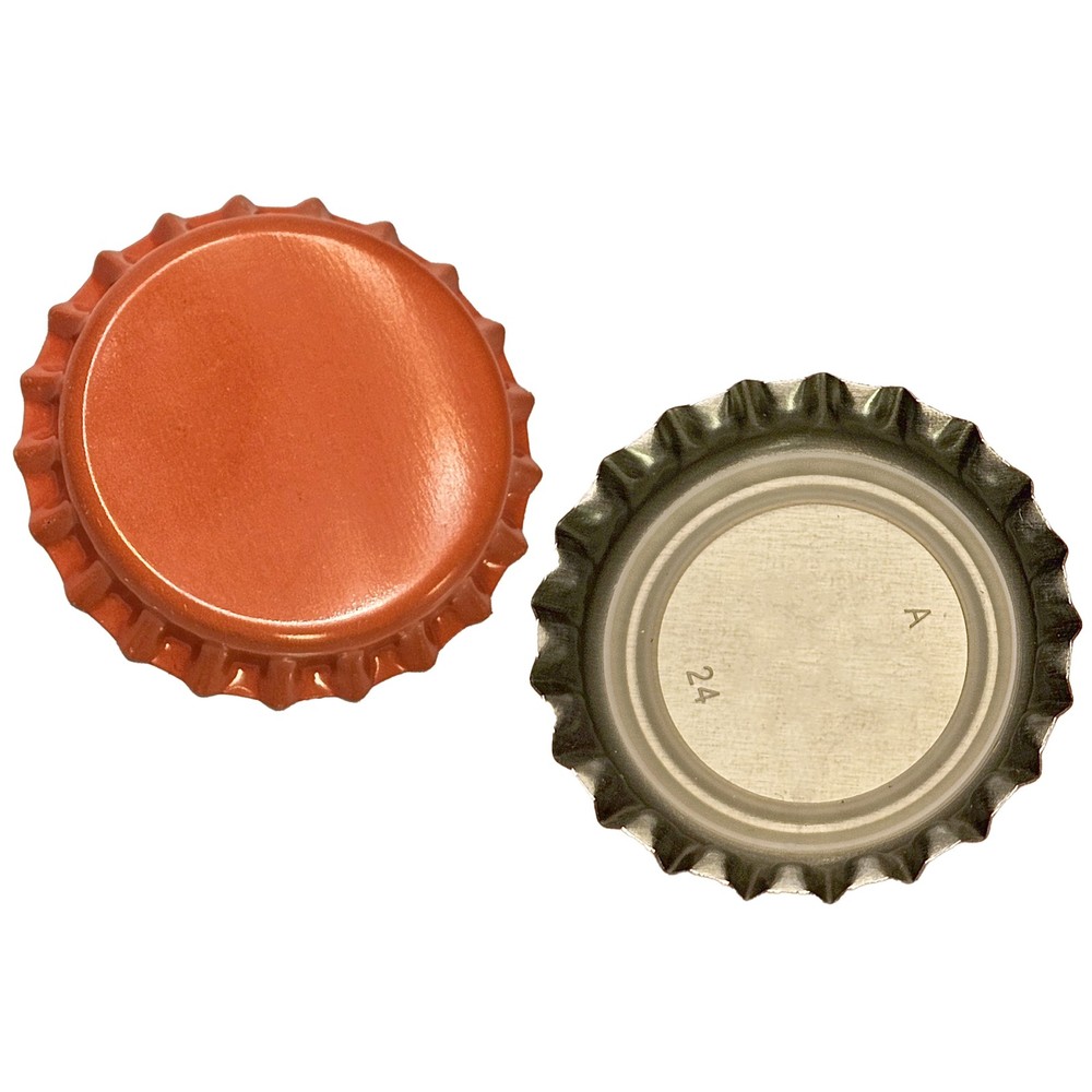 Crown Caps With Oxy-Liner-576 Caps (Orange)