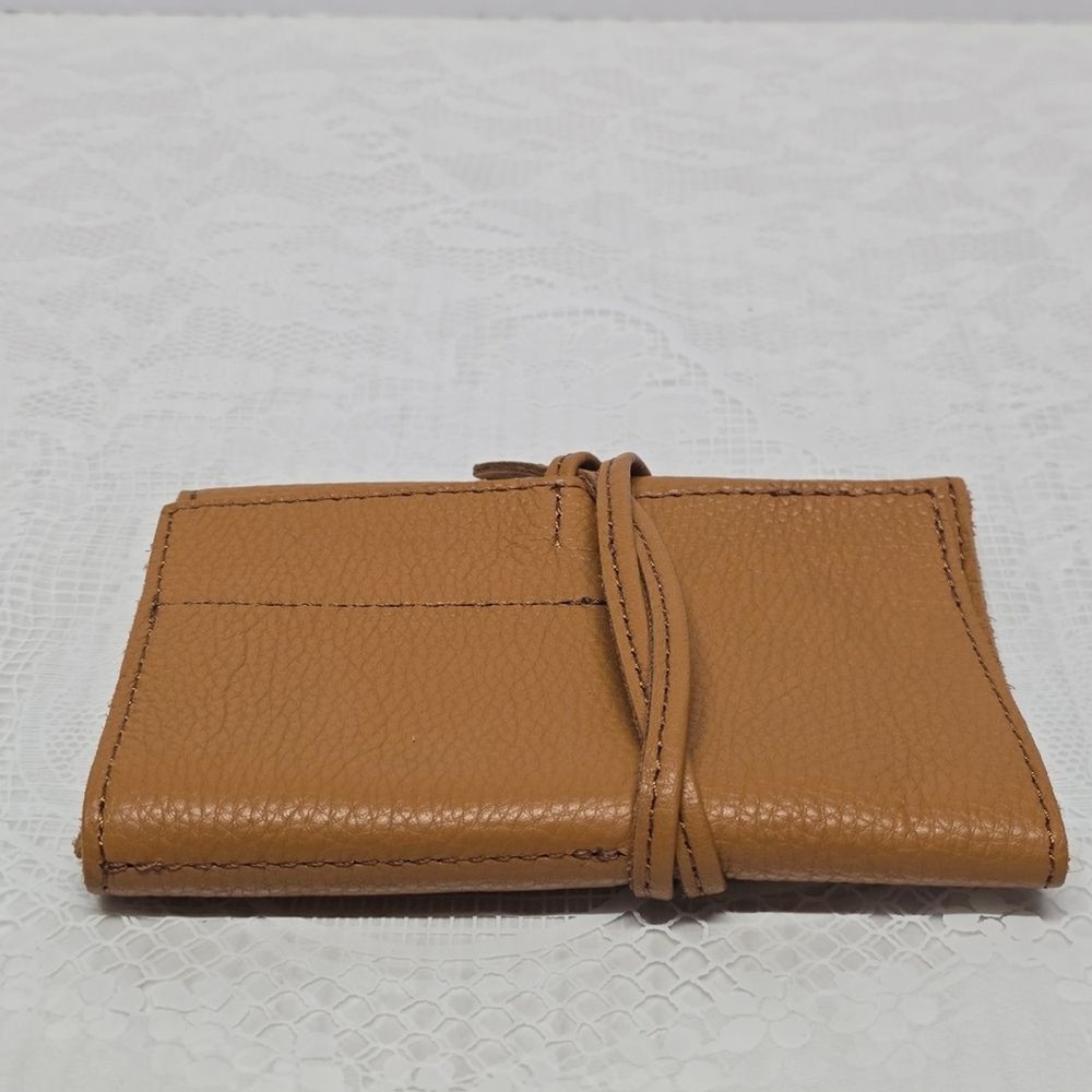 Mark & Graham Electronics Charger Roll Organizer In Camel Genuine Leather