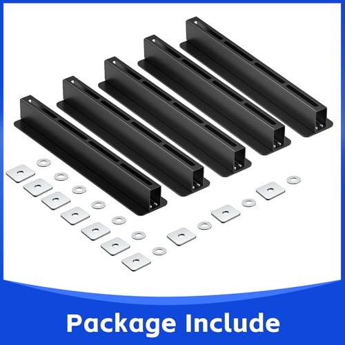 5 Pack Overhead Storage Rack, Ceiling Rack for Utility Bins 4 Bins