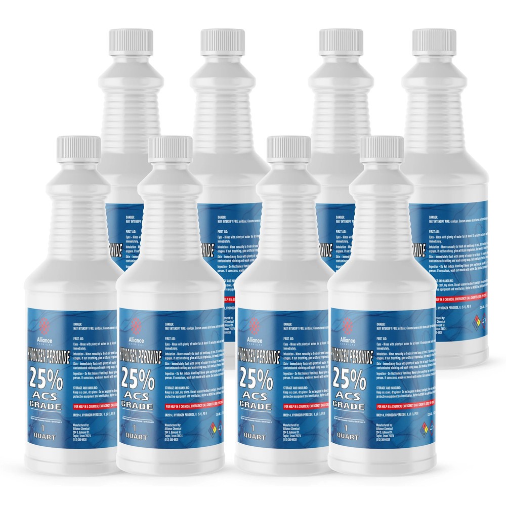 Hydrogen Peroxide 25% ACS Grade - 8 Quarts
