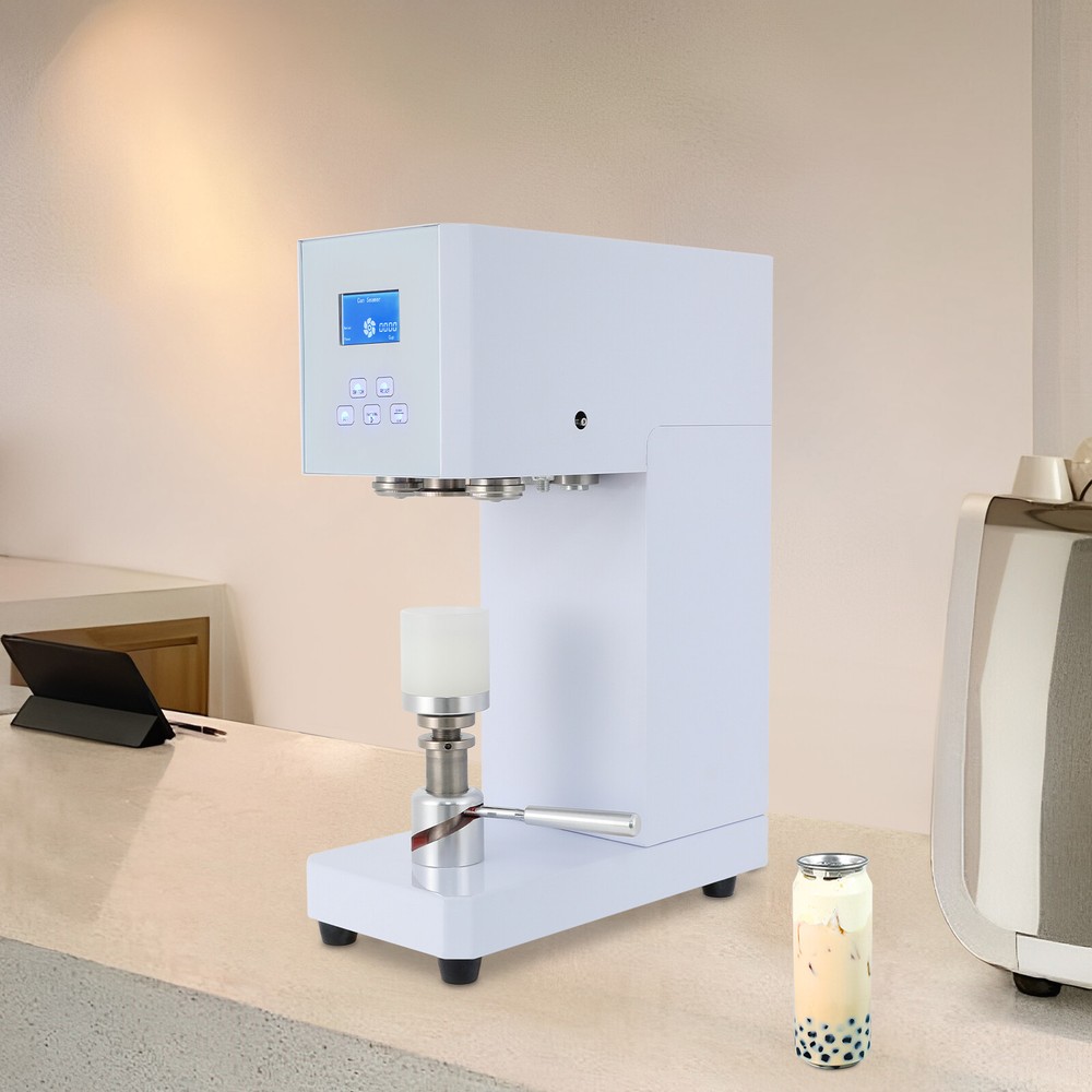 Automatic Pop Can Sealing Machine Can Sealer Container Plastic Bottles W/Counter