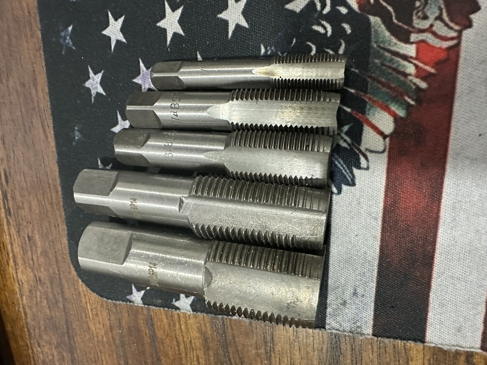 5 PCS PIPE TAP 1/8 - 3/4