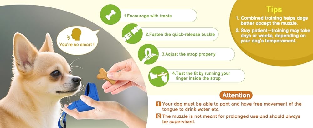 Short Snout Dog Muzzle for Small Medium Dogs, Soft & Sturdy