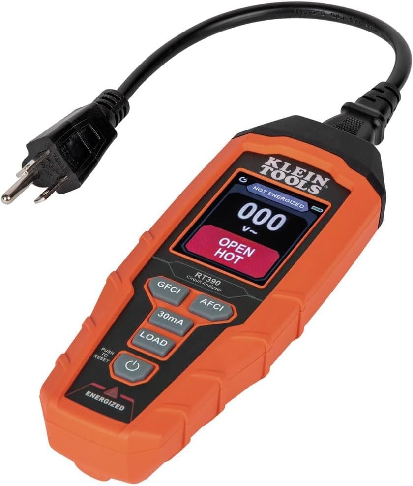 Advanced Circuit Analyzer with Dual Fault Detection & Easy-to-Read LCD Display