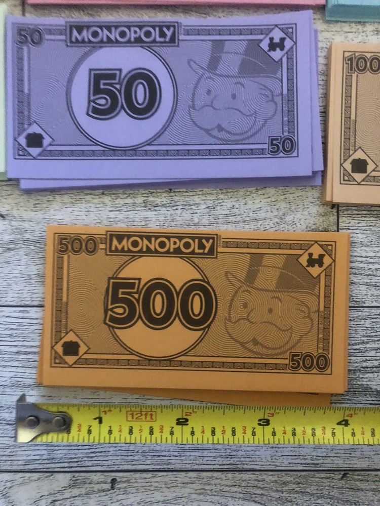 2025 Version Monopoly Money - Game Replacement Bills - BRAND NEW