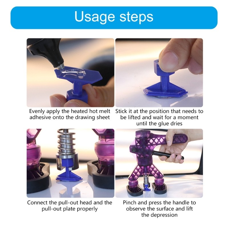 Dent Removal Tool Car Body Dent Remover Tabs Maintenance Tool Pulling Tab