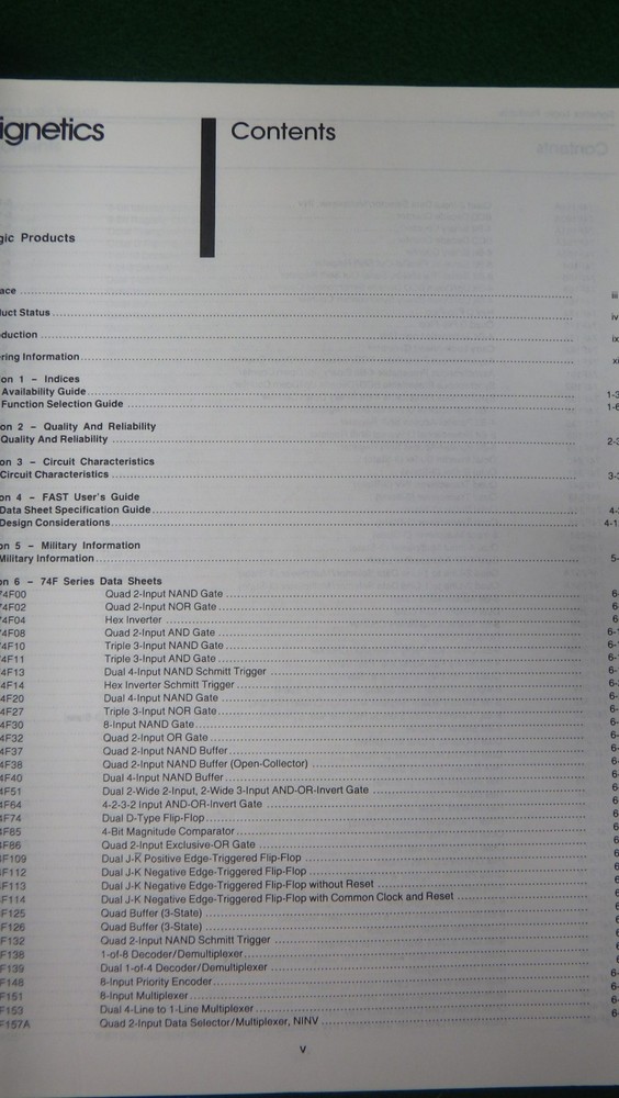 Vintage Electronics Signetics Fast Data Manual/Catalog 1986 TTL