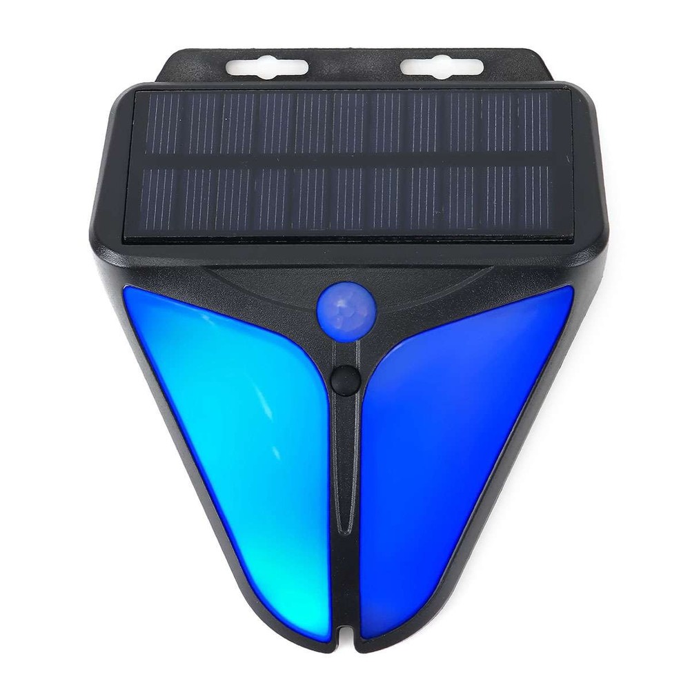 1/2PCS Solar Alarm LED Light with Strobe Light Motion Sensor Detector Wireless