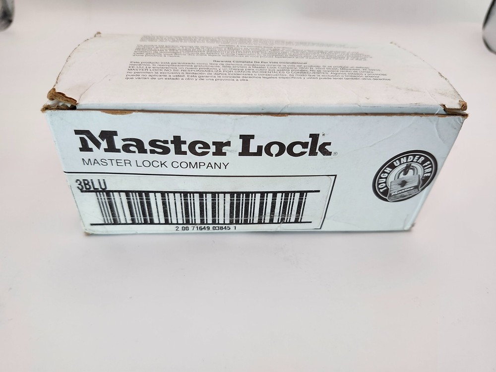 Master Lock 3BLU Blue Lockout Padlocks 6-Pack Steel Keyed Different NEW