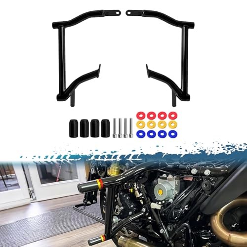 Saddlebag Guards Rear Saddlebag Crash Bars with 12 PCS Basic w/ Colored Spacers