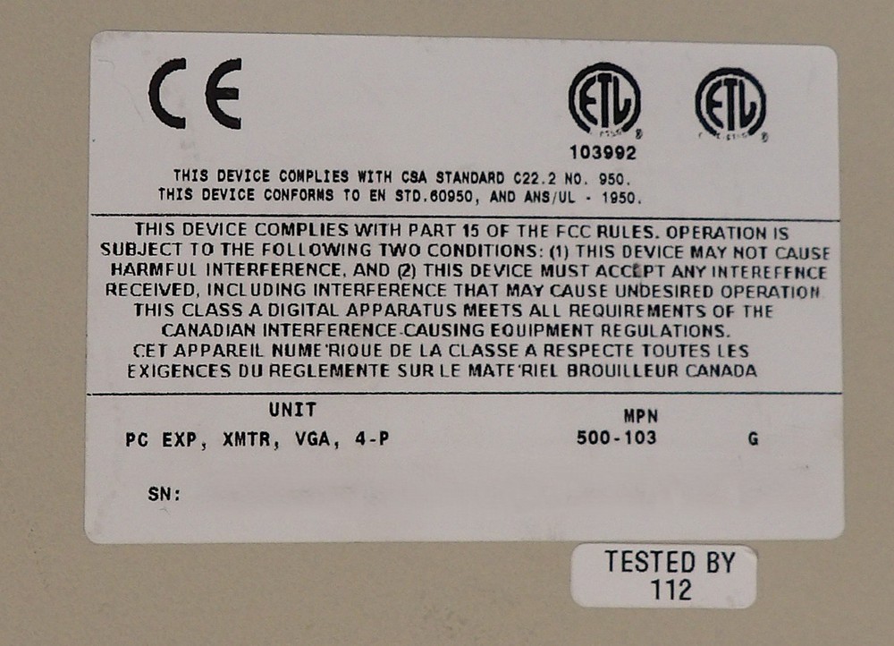 Cybex 500-103 PC Expander Plus Working Surplus