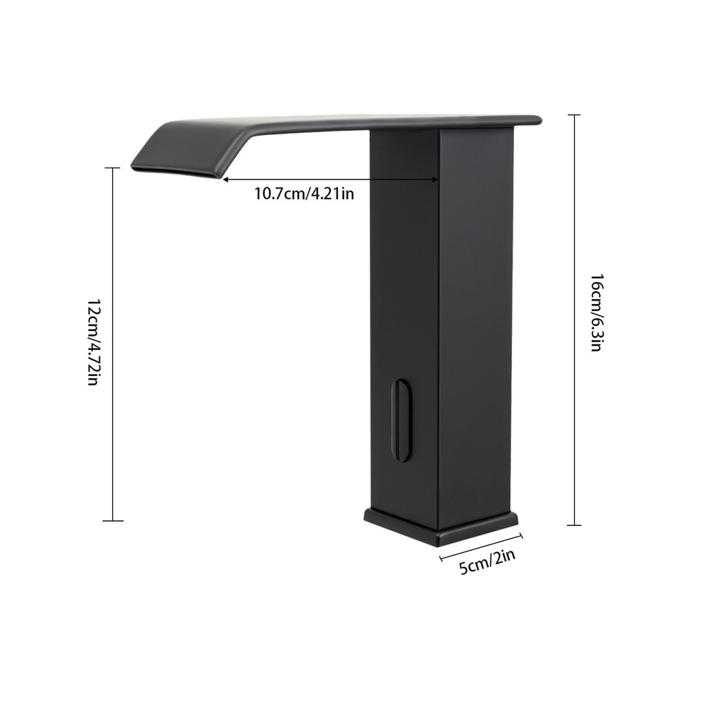 Touchless Waterfall Bathroom Faucet with Infrared Sensor for Easy Use