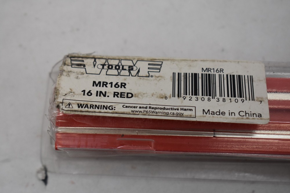 VIM Tools MR16R Red Magrail Low Profile No Studs 16" Low Profile No Studs