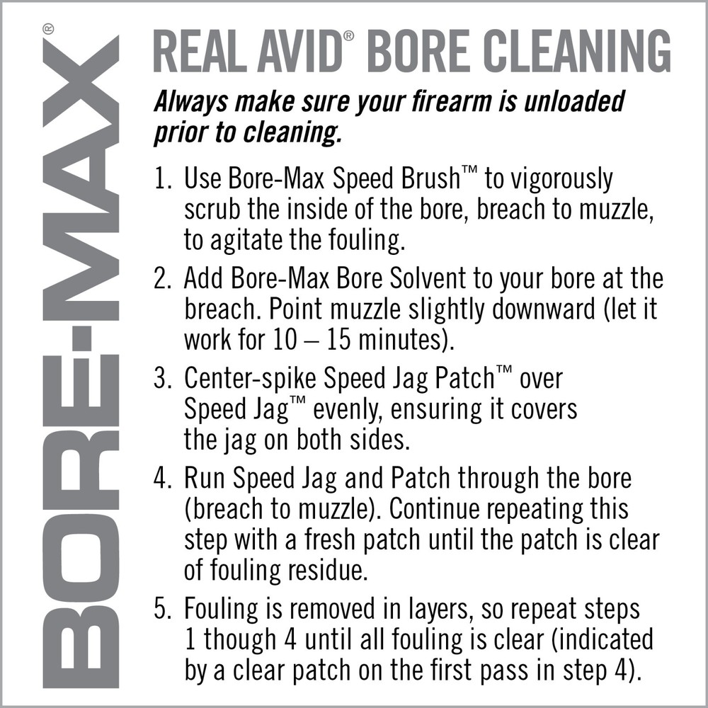Real Avid Bore-Max Speed Brushes Multi-Cal Pack for Gun Cleaning (AVBMSBS)