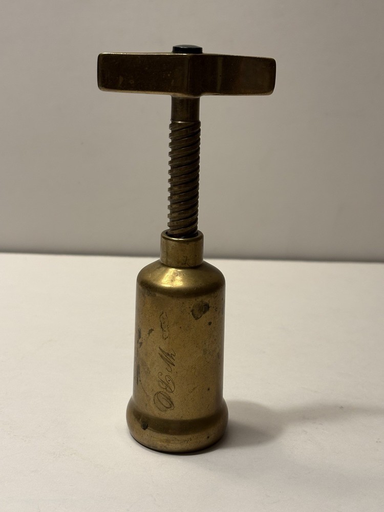 Vtg Italian Brass Corkscrew