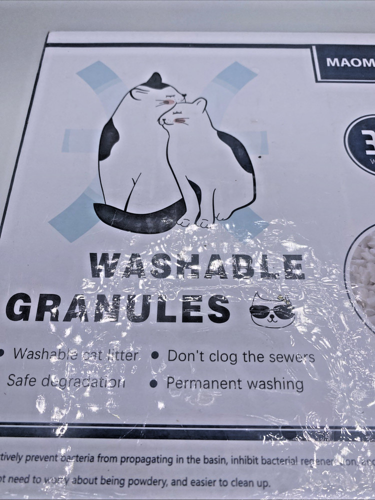 Maomida Cat Litter Granules Refill Washable Flushable Compostable Eco 2 Pack