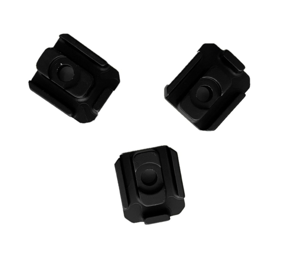 3PACK! Pressure Switch/Wire/Cable Management Mounting Plate For MLOK Rail -Black
