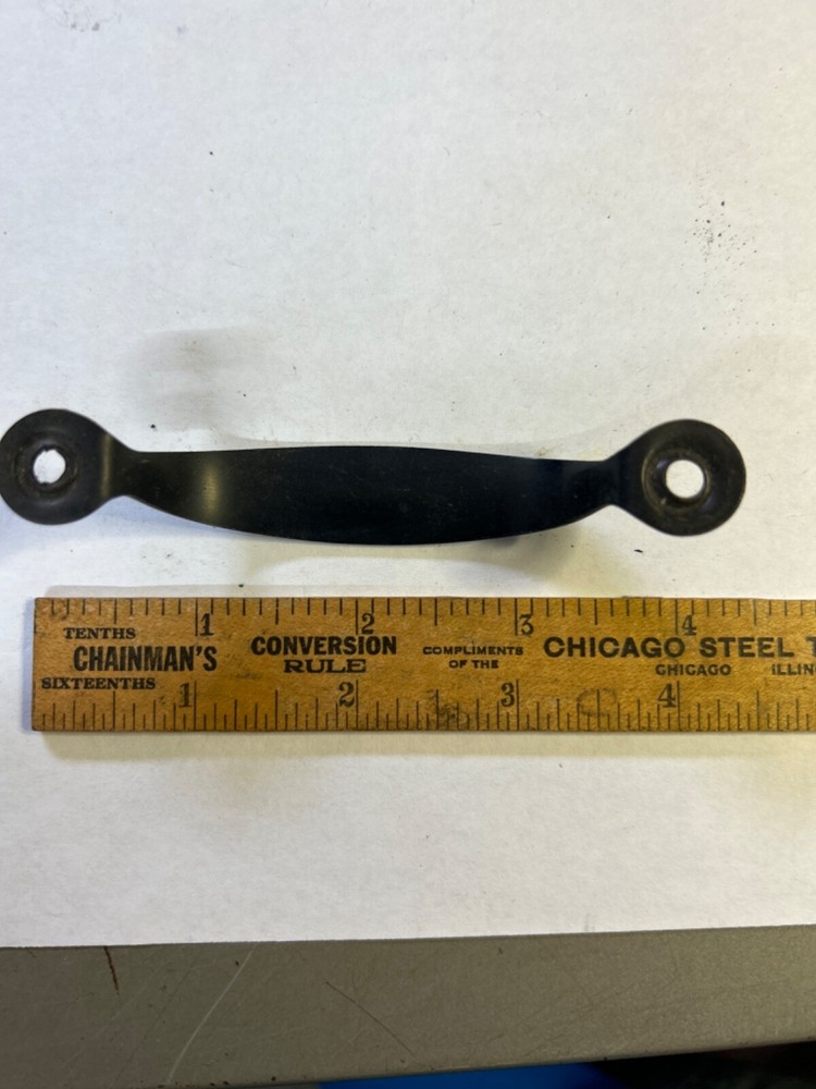 Vintage NOS Screen Door Angled Handle Drawer Pull Black Paint