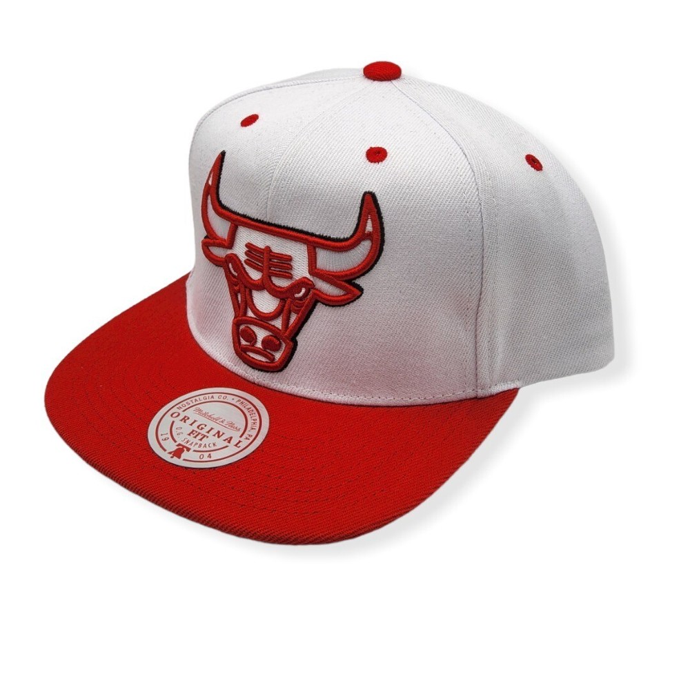 Mitchell & Ness Chicago Bulls XL Pop Team Adjustable Snapback Hat Cap