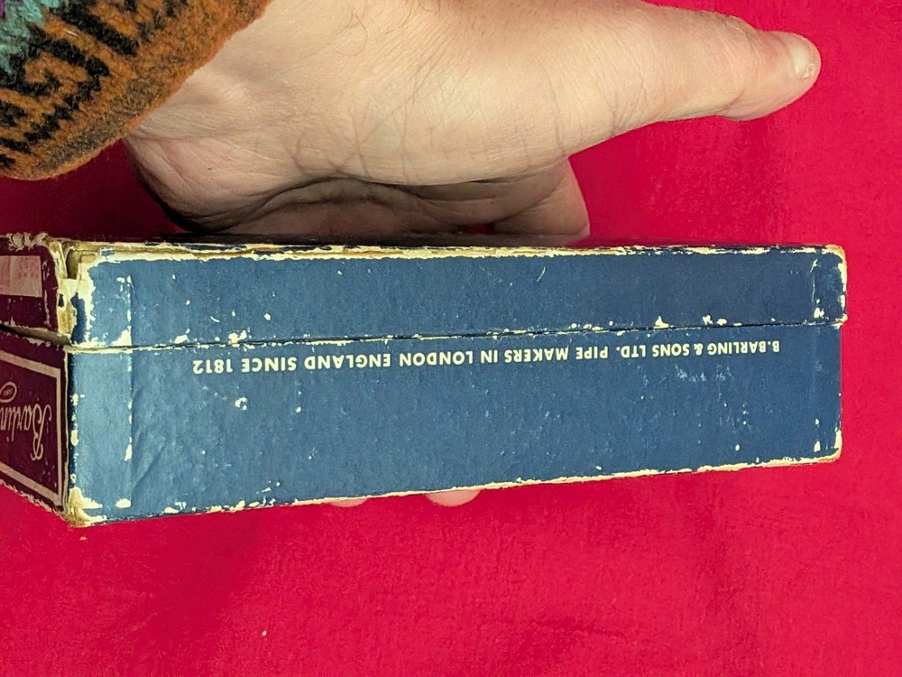 Vintage Barling 6269 King Pipe Box Paperwork Only