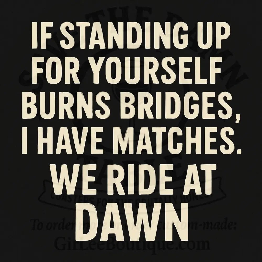 Handmade Coaster: Oops, Did My Boundaries Set Something on Fire?