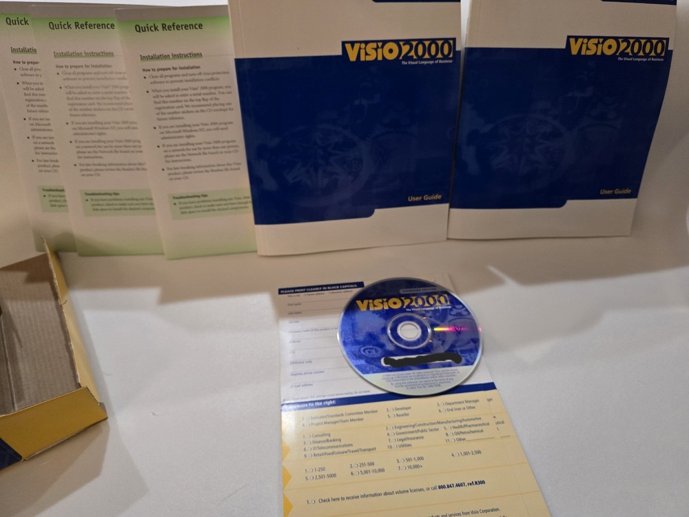 Visio 2000 Professional Upgrade New Standard Visual Gralhical Software Sealed
