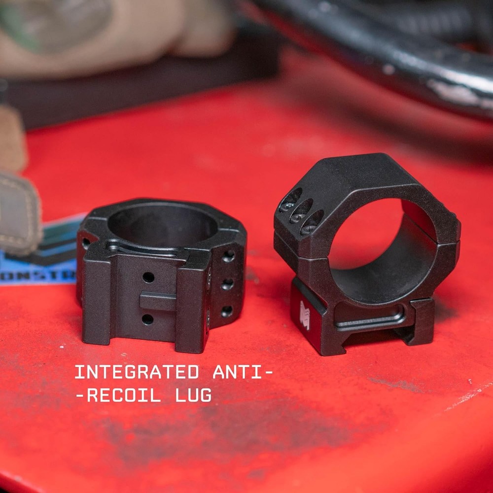 Monstrum Deadlock Series Scope Rings Black