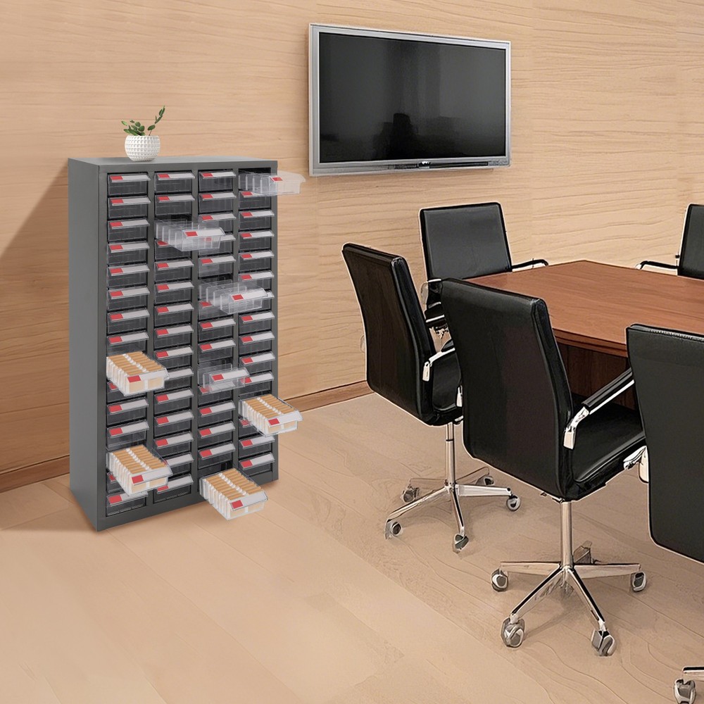 Large-capacity 60-drawer Hardware Tools Storage Cabinet Guide Rail Design