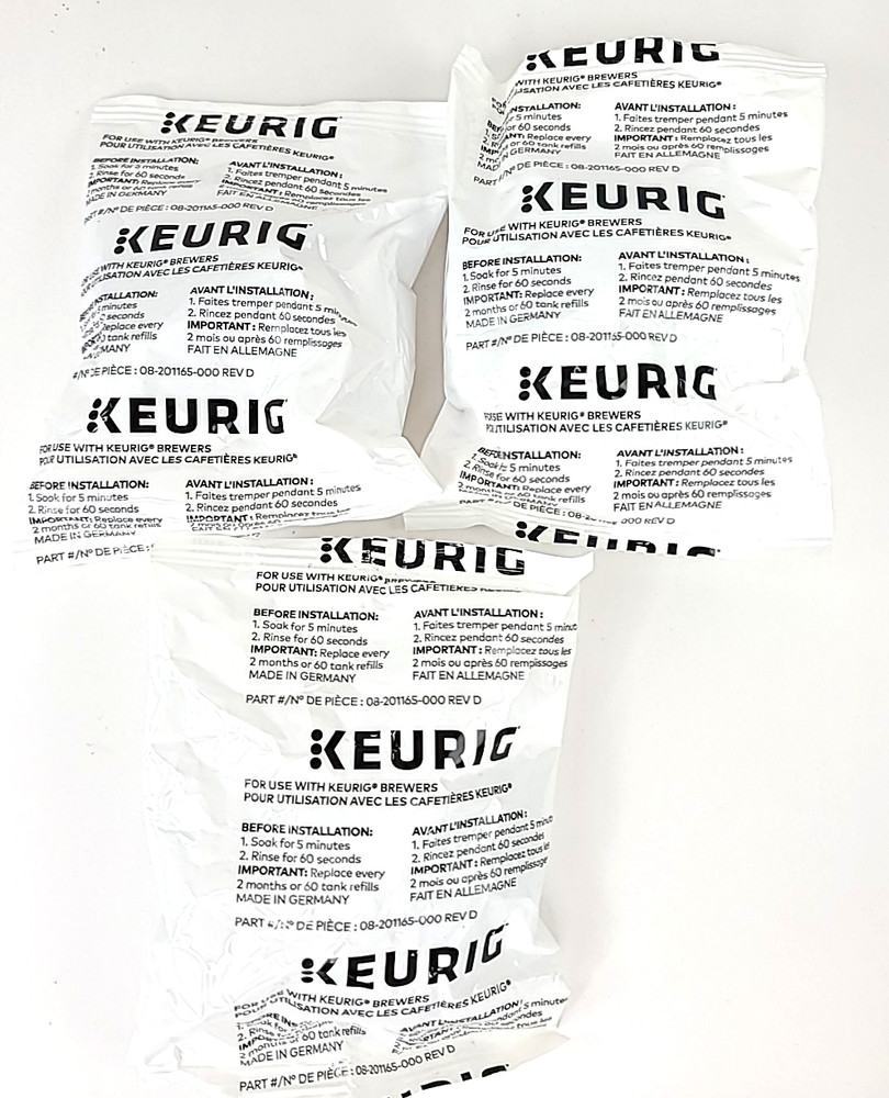 KEURIG 3 pack Genuine Water Filter Replacement Cartridges NEW