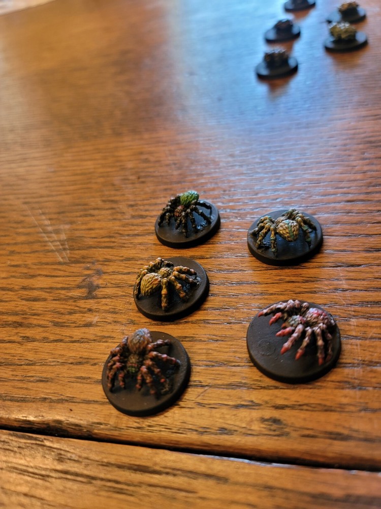 painted miniatures 28mm Spider.