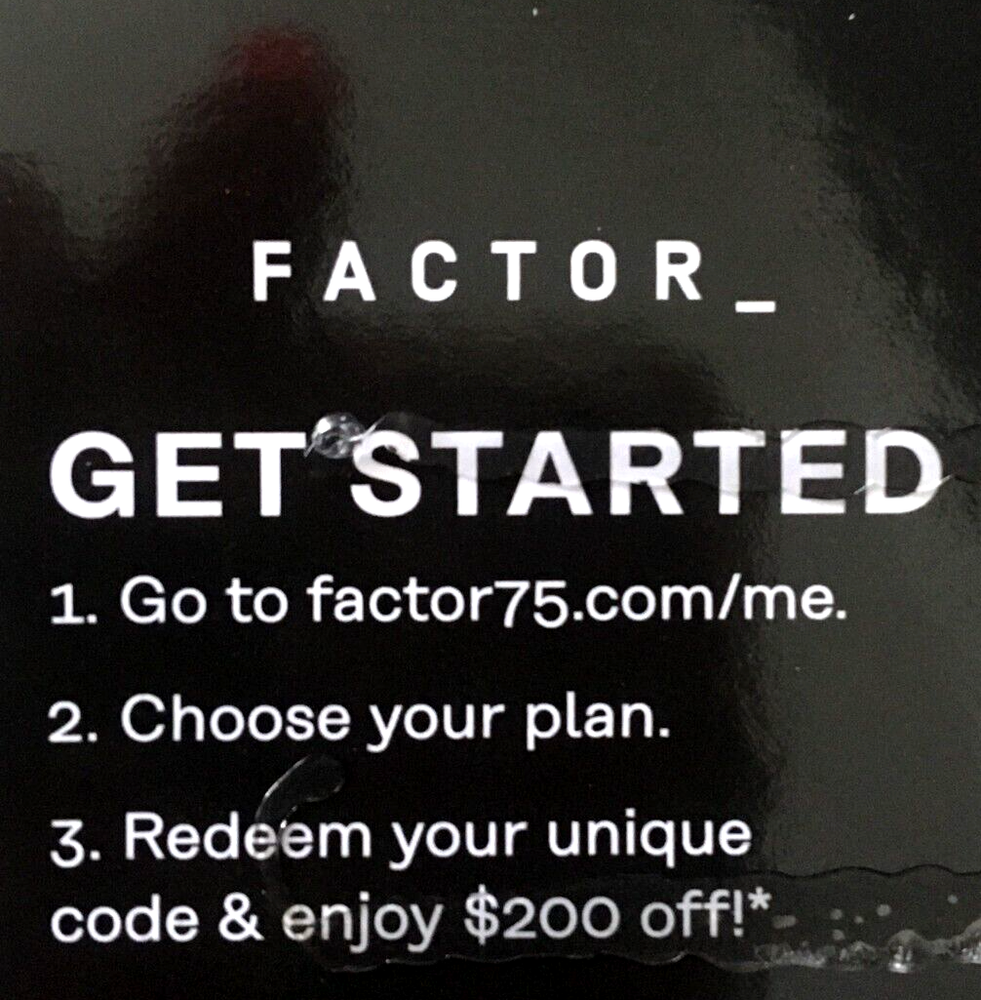 FACTOR go.factor75.com $200 OFF CODE New Subscription READY MADE MEALS DELIVERED