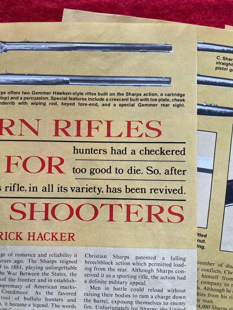 Vintage 1983 Modern Rifles For Sharp Shooters Magazine Article/Print Ad