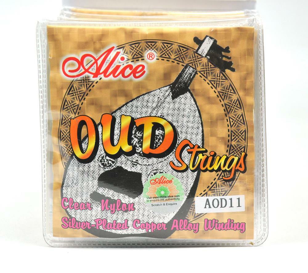 5Sets Alice UD OUD Strings Clear Nylon Silver-Plated Copper Alloy 11 Strings