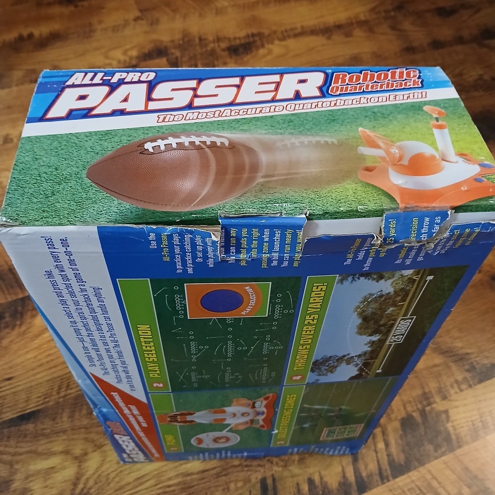 All Pro Passer Robotic Quarterback Automatic Football Passing System Open Box