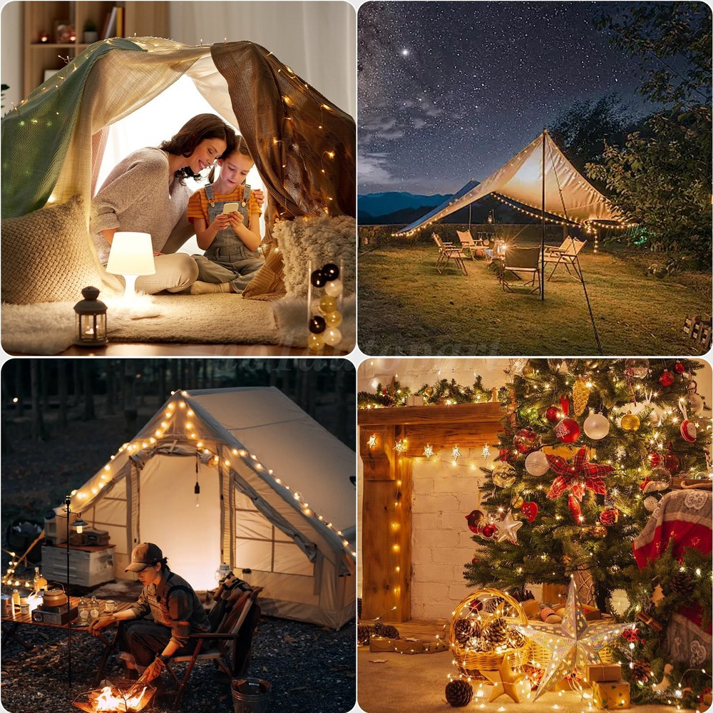 10M Magnetic Waterproof Portable Retractable Camping String Lightsic