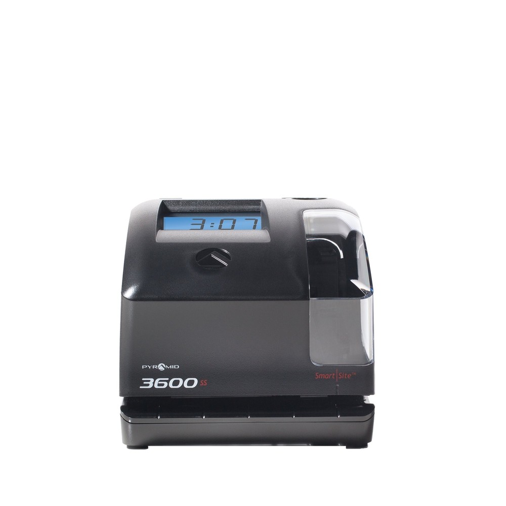 Pyramid Time Systems Model 3600SS SmartSite Time Clock and Document Stamp, Sm...