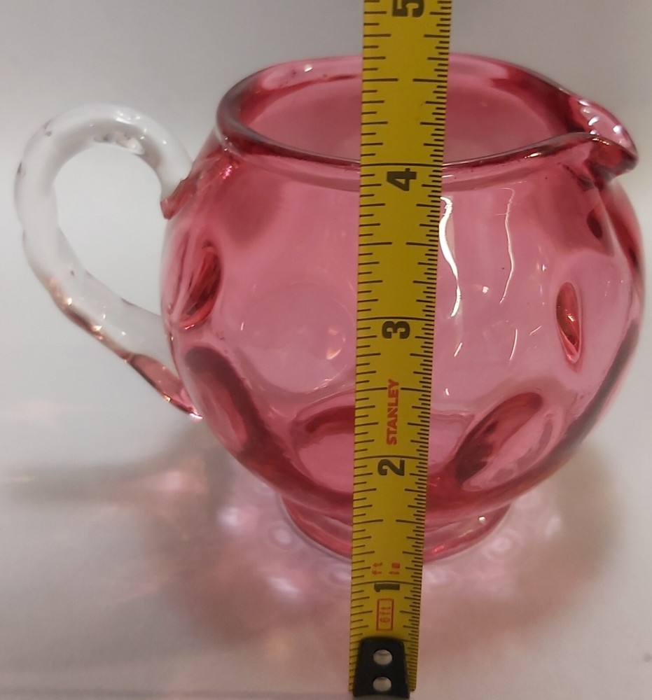 Cranberry Coindot Creamer