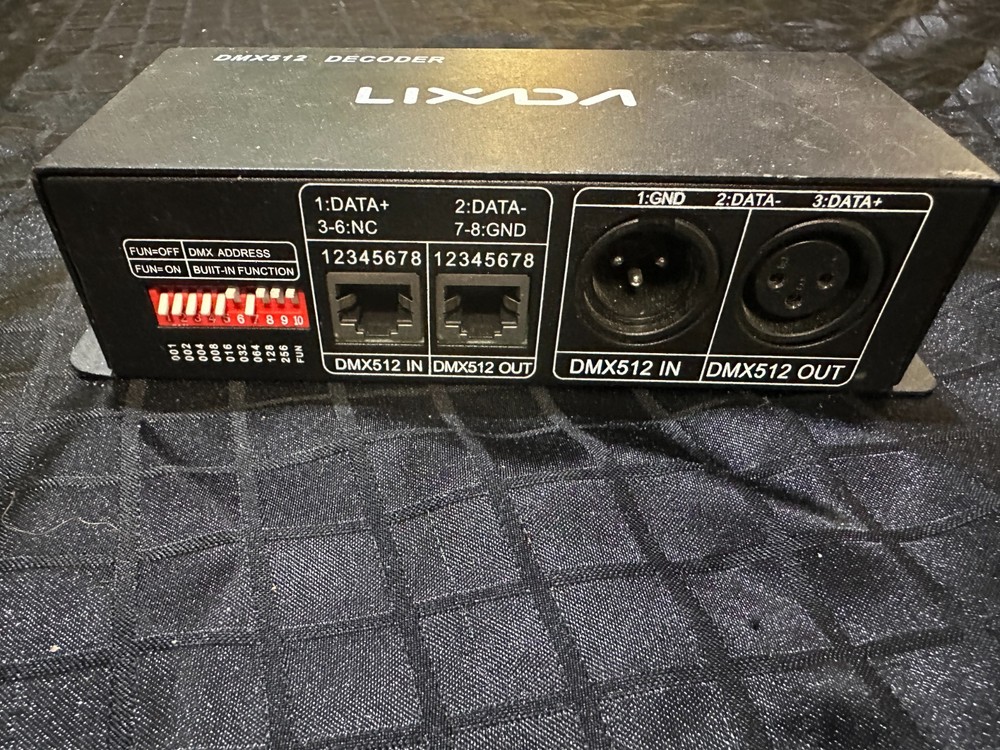 4CH DMX 512 Decoder Led strip Digital Controller RGBW 4 Channel Dimmer DC12V-24V