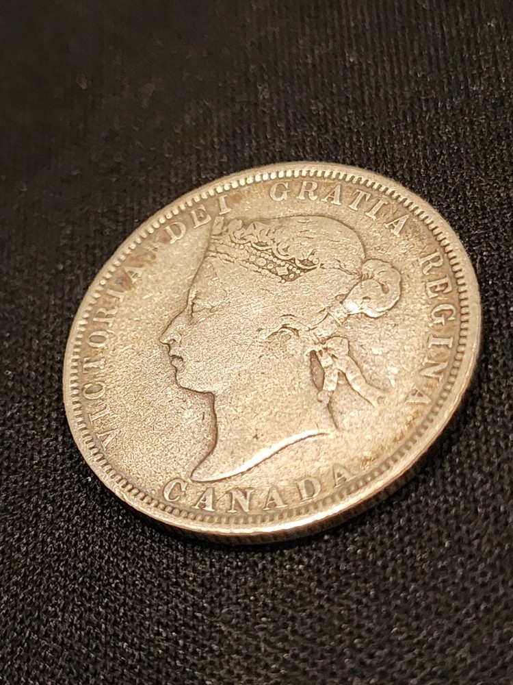 1883H Canada 25 Cents Silver Coin