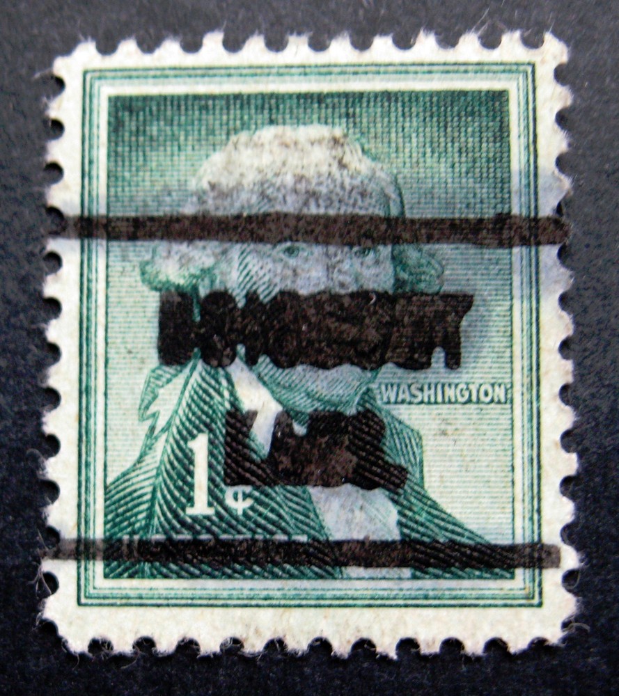 Sc # 1031 ~ 1 cent Liberty Issue, Washington, Precancel, KANS.