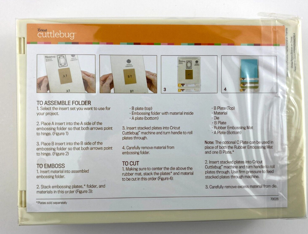 Anna Griffin Cricut Cuttlebug Assorted Embossing Frame Folders And Sentiments #4