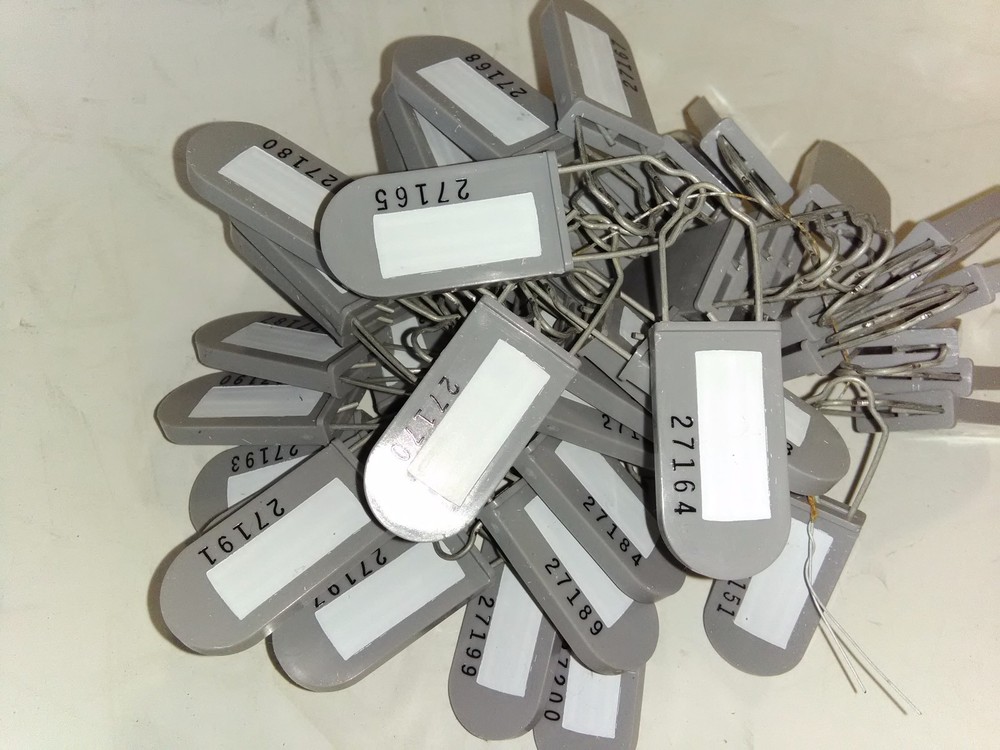 Gray Serialized Security tags (50 pack)