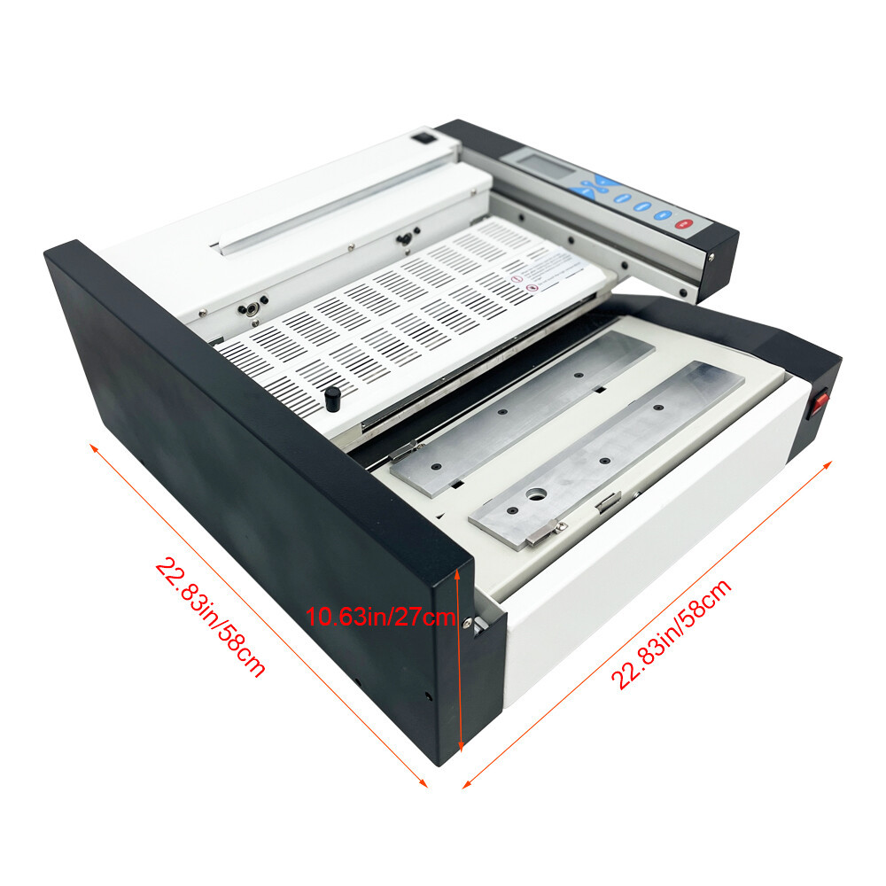 Automatic Paper Binding Machine 13.4" Book Sheet Glue Coating & Binding Machine