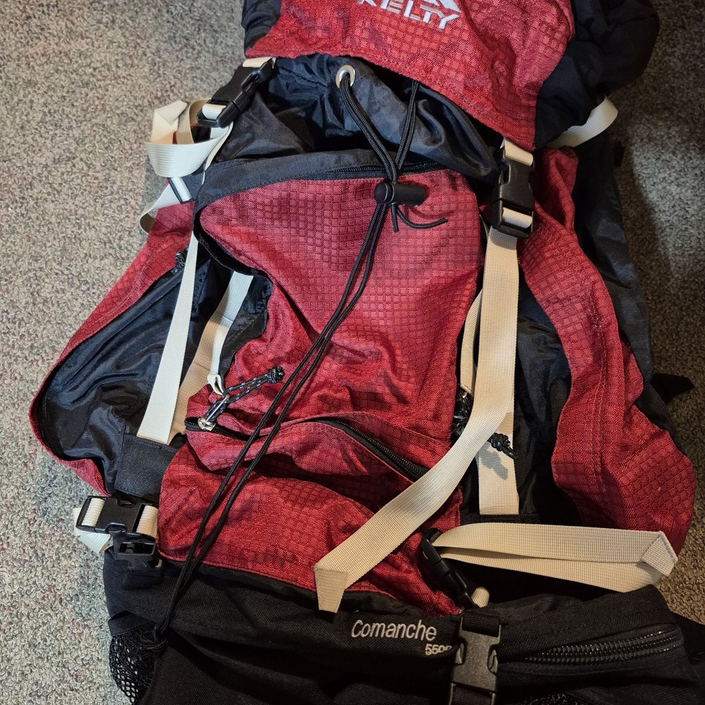 Kelty Comanche 5500 Hiking Backpack Red Black Internal Frame