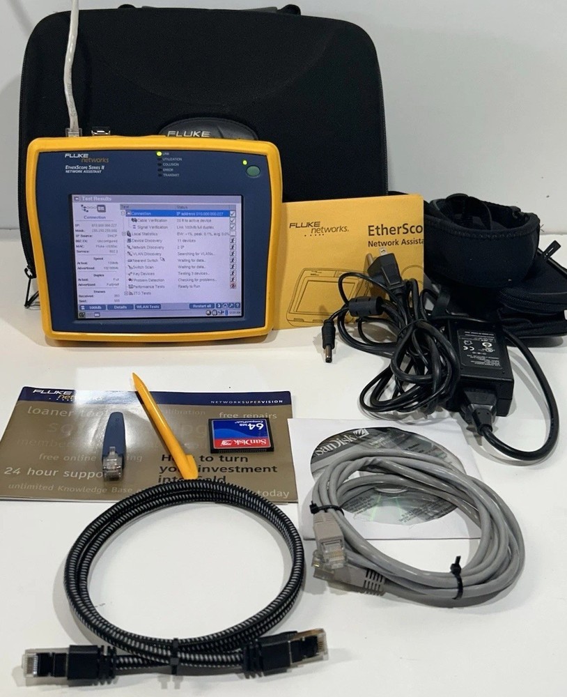 Fluke EtherScope Series II , Network Assistant ES2-PRO-I W/4 Options LAN,WAN EX.